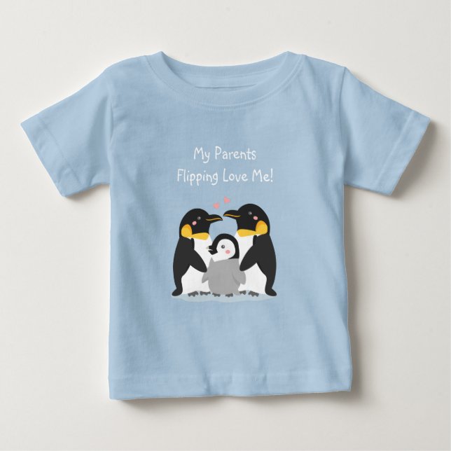 Föräldrar som söker Kärlek Me Penguin Pun T Shirt (Framsida)