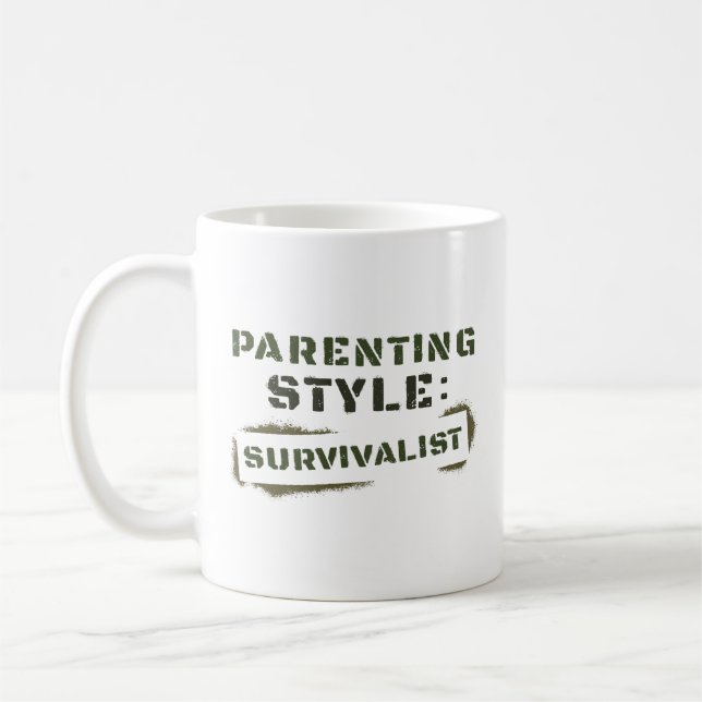 Föräldrar Stil Survivalist Kaffemugg (Vänster)