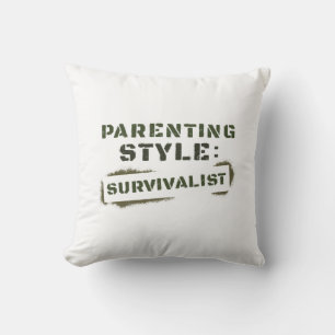 Föräldrar Stil Survivalist Kudde