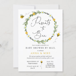 Föräldrar till Bee Baby Shower efter e-postinbjuda Inbjudningar