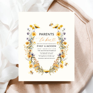 Föräldrar till Bee Wildblomme Par Baby Shower