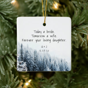 Föräldrar till Bride Ornament - Winter Snö