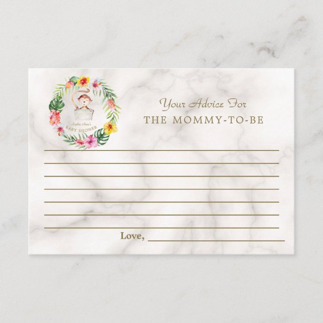 Föräldrar till den tropiska Blommigten för spädbar Rådkort (Framsida)