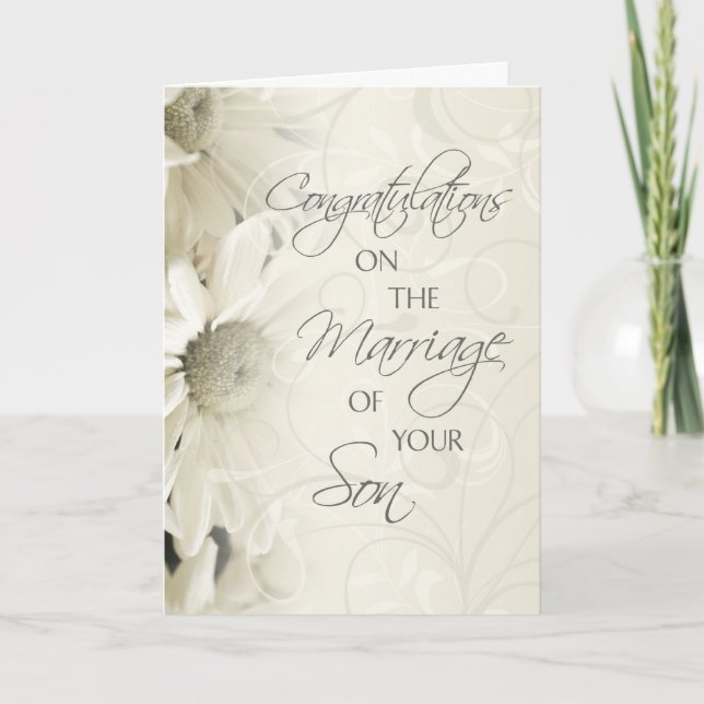 Föräldrar till Groom Bröllop Grattiss Card Kort (Framsida)