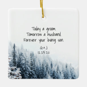 Föräldrar till Groom Ornament - Winter Snö