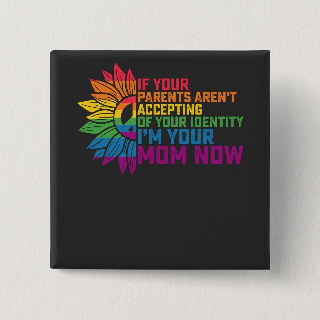 Föräldrar till HBT-Priden som accepterar om din Ma Knapp (Framsida)