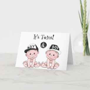 FÖRÄLDRAR TILL ***TWIN BOYS *** GRATTISAR KORT