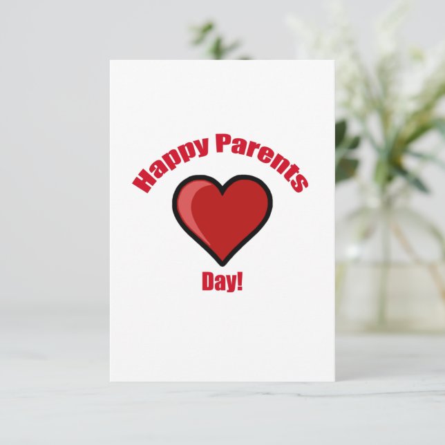 Föräldrardagen i lycklig! inbjudningar (Stående Fram)