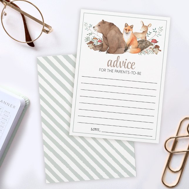 Föräldrare av skogsknappar för skogssjöbarn rådkort (Skapare uppladdad)