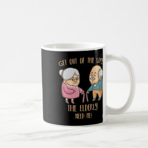 Föräldrare Hem Caregiver Funny Äldre Nurse Care Nu Kaffemugg