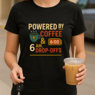 Föräldrare i den funktionella skolan, med kaffe oc t shirt