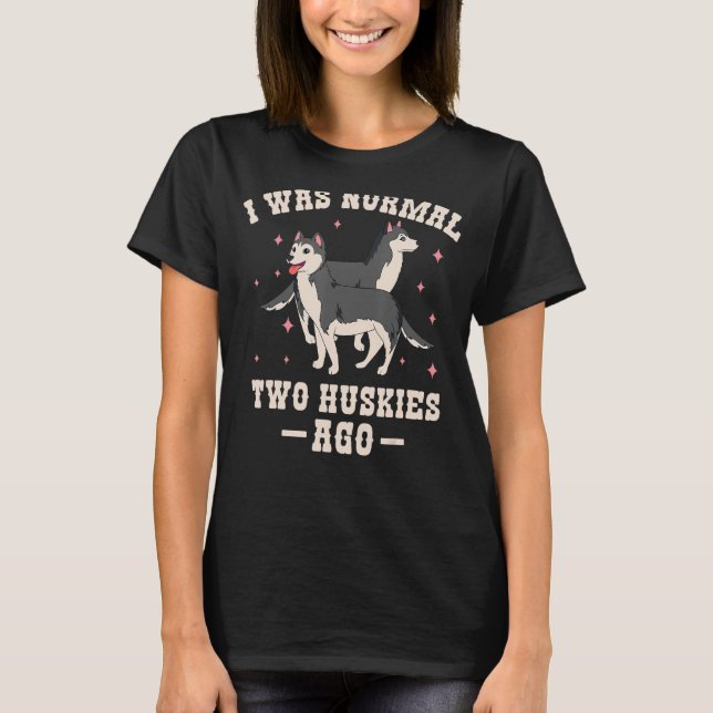 Föräldraren i Siberian husky Päls Sled Hund aveln T Shirt (Framsida)