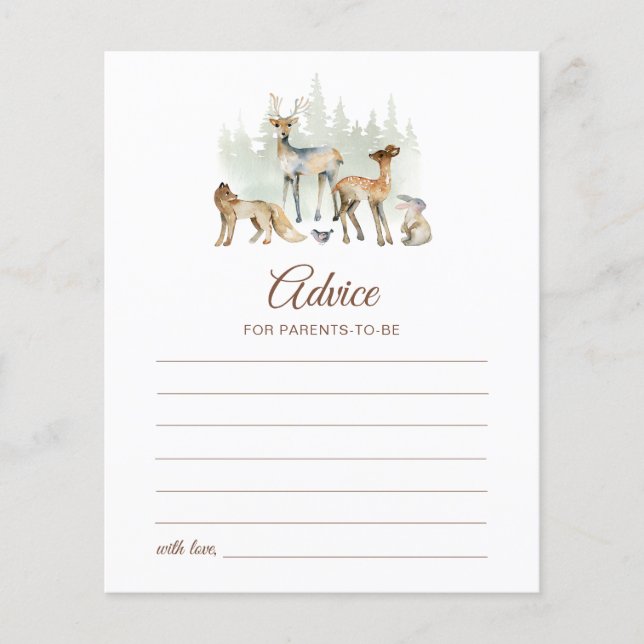 Föräldrarkort för trädsdjur som ska få rådgivning (Framsida)