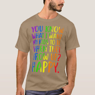 Föräldrarna för LGB-medvetenhet om regnbåge Mamma T Shirt