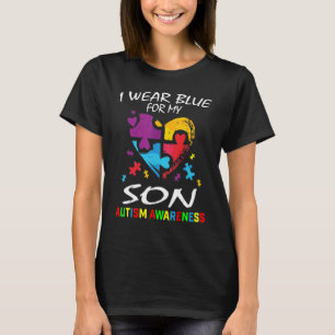 Föräldrarna Mamma Pappa I Bära Blue för min son Au T Shirt