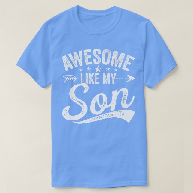 Föräldrarnas dagkläder Fantastisk som min son-stre T Shirt (Design framsida)