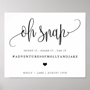 Föräldrarskylt Burk, minimalistisk kalligrafi Poster