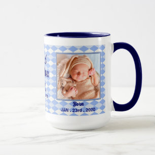 FÖRÅLDRAT: Stolt nytt morfarbabyfoto Mugg
