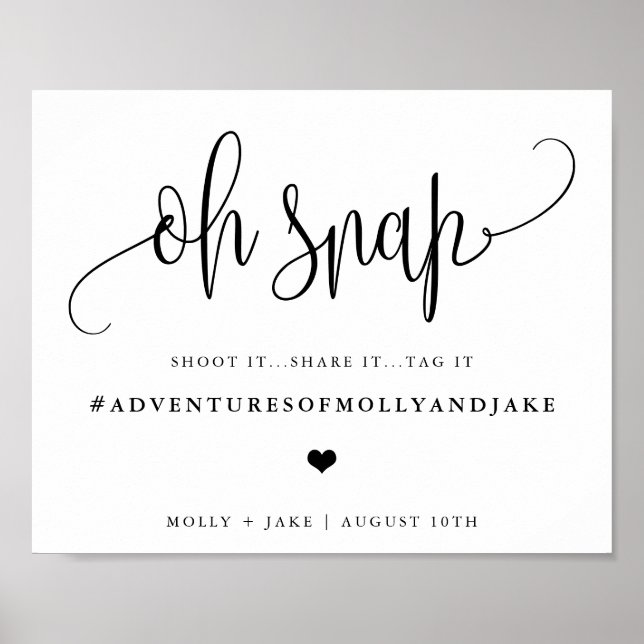 Föräldratips Skylt, Minimalistisk Kalligrafi Poster (Framsidan)