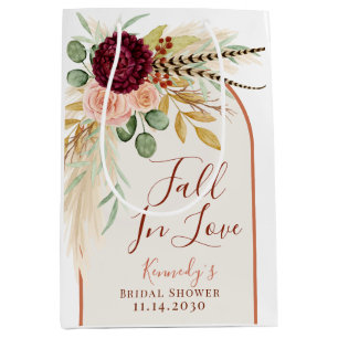 Förälska dig Boho Pampas Blommig Bröllopsdusch