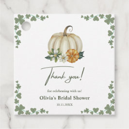 Förälska Dig Höstens Grönska Pumpa Bröllopsdusch Gåvor Etiketter