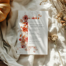 Förälska dig i Orange Blommig Bröllop