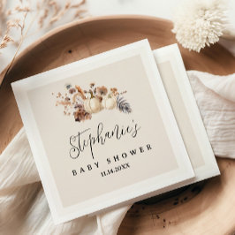 Förälska Dig Pumpa Baby Shower Pappersservett