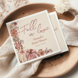 Förälska dig Pumpa Bröllopsdusch Pappersservett