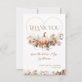 Förälska dig Pumpa Vildblomma Bröllopsfest Tack Kort