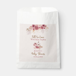 Förälska dig Rustik Höst Rosa Pumpa Bebis Shower