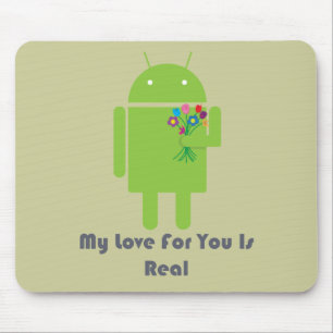 Förälskad Android Musmatta
