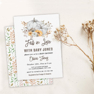 Förälskad baby shower inbjudningar