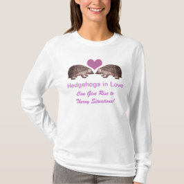 Förälskad gelöneförhöjning för igelkottar till tee shirt