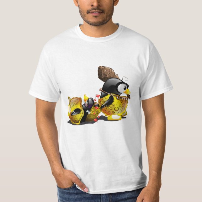 Förälskad grottmanTux T-shirt (Framsida)
