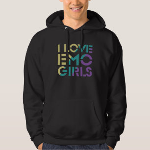 Förälskad i en EMO-flicka EMO-flicka Tillbehör I L Hoodie