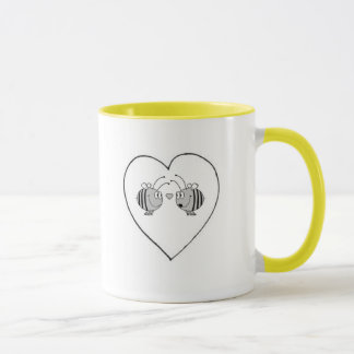 Förälskad kaffemugg för bi