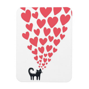 Förälskad katt magnet