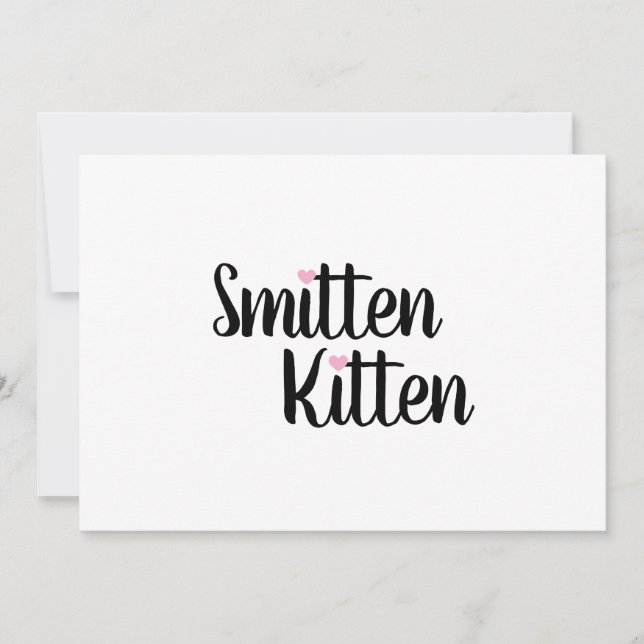 Förälskad Katt Söt Alla Hjärtans Dag Kaffe Mugg Pr Julkort (Framsida)