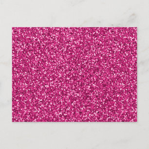 Förälskad rosa glitter vykort