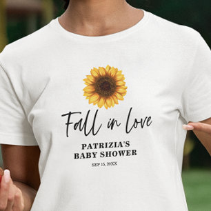 Förälskad Solros Baby Shower T Shirt