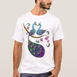 Förälskad T-tröja för påfågel T-shirt