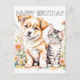 Förälskade bästa vänner för alltid vykort