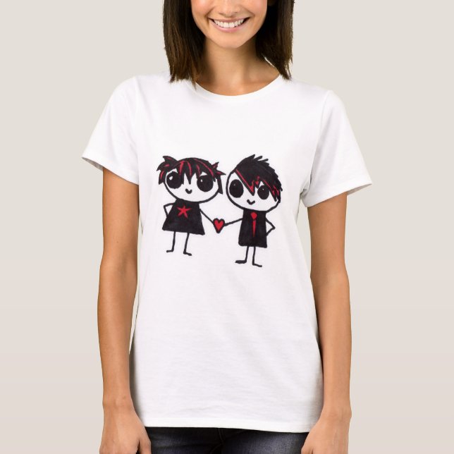 Förälskade Emo Tee Shirt (Framsida)