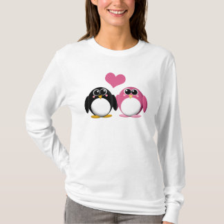 Förälskade förtjusande pingvin - skjorta t-shirt