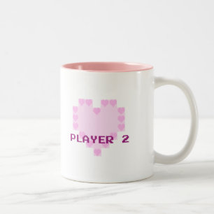 Förälskade Gamers - spelare 2 Två-Tonad Mugg