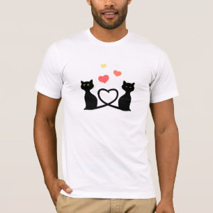 Förälskade katter t-shirt