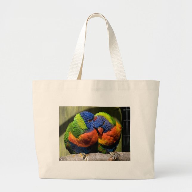 Förälskade Lorikeets Jumbo Tygkasse (Framsidan)
