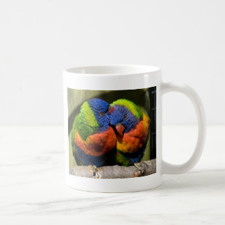 Förälskade Lorikeets Kaffemugg