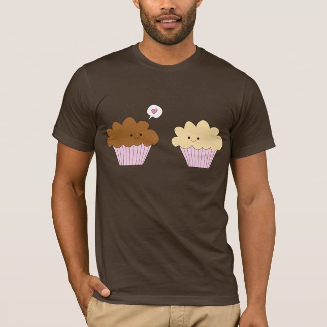 Förälskade muffiner t-shirt (Framsida)