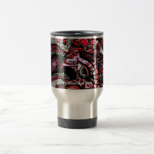 Förälskat i rosor resa kaffemuggen resemugg